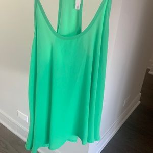 Lush green tank top size M